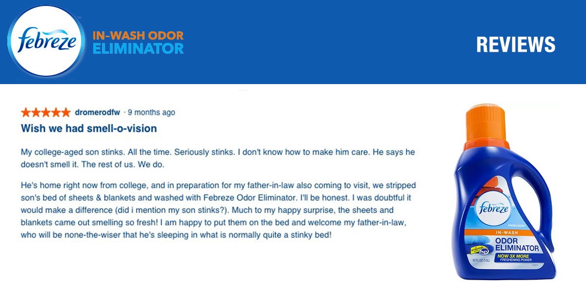 Odor Eliminator Febreze InWash Odor Eliminator